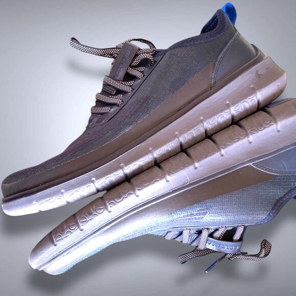 Men's High Tech COLE HAAN Generation Zerogrand Stitchlite WR Navy Hiking Shoes - Picture 8 of 14